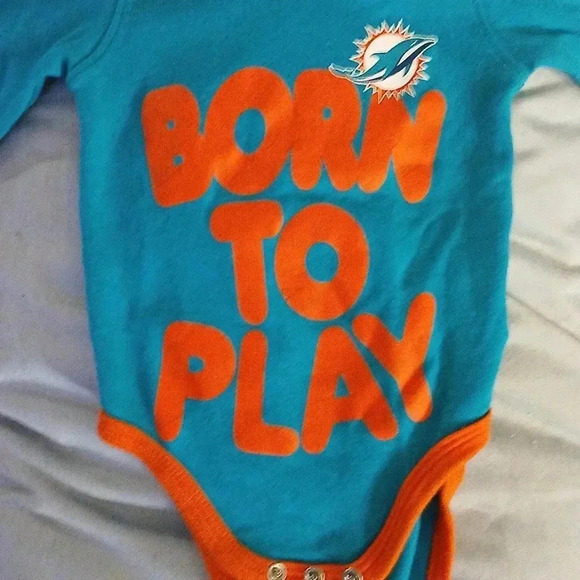 Other - 0-3 months miami dolphins onesie..worn twice..smoke free home..hypoallergenic